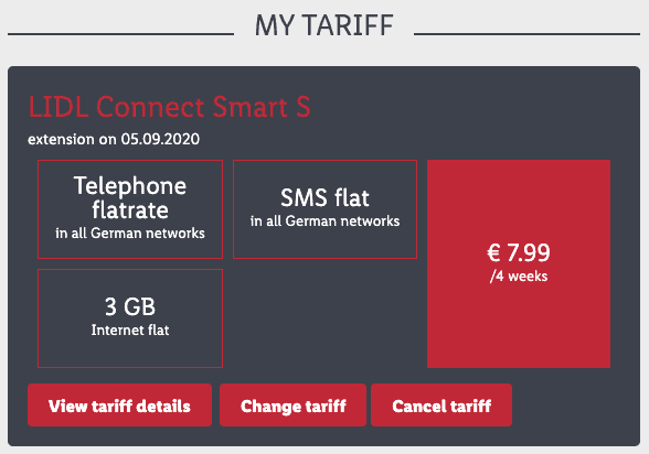 Lidl Connect Smart S tariff and its features