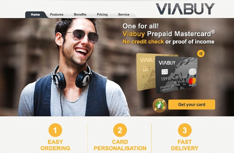 VIABUY Mastercard homepage