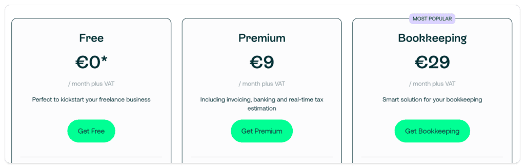 Kontist bank plans comparison