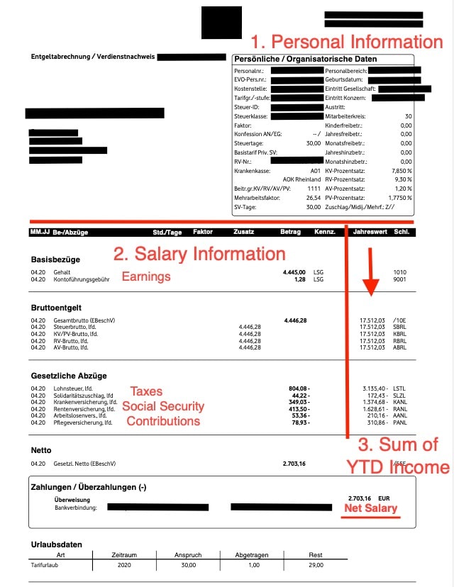 German Payslip Explained How To Read Your German Payslip