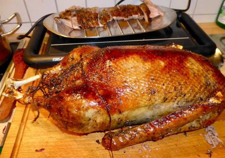 Homemade German Christmas Goose