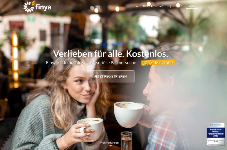 Finya free dating site homepage