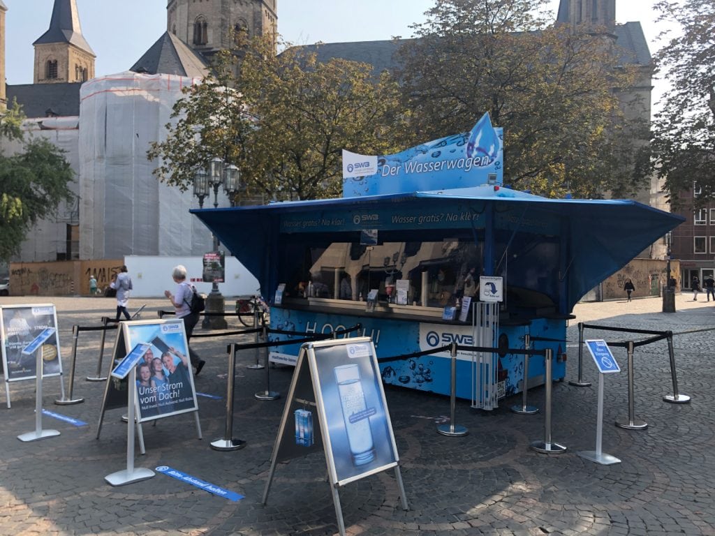 Picture of promotion of tap water in Germany