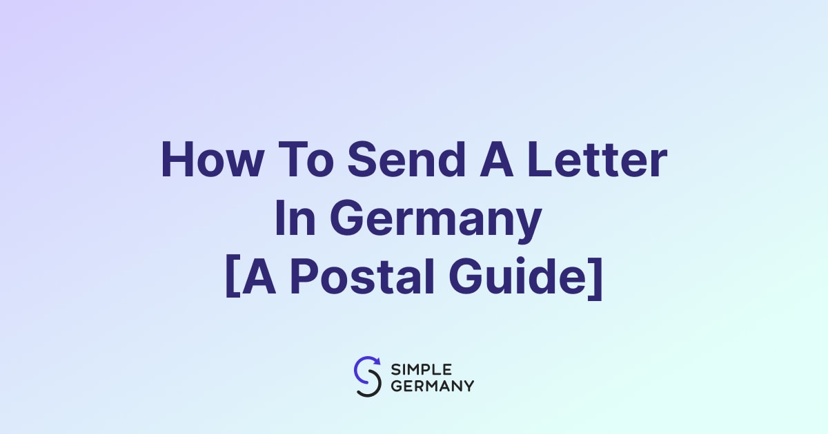 how to send a letter to the us from germany