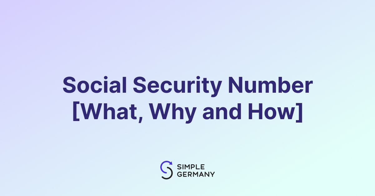 what is social security number called in germany