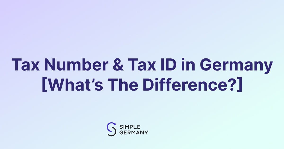 how to check tax number in germany