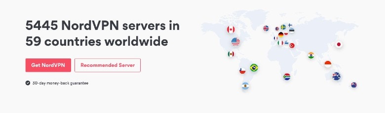 NORDVPN 서버 위치