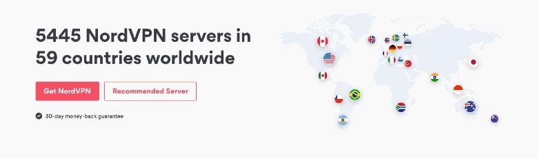 Emplacements du serveur NordVPN