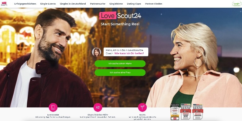 Lovescout24 Homepage