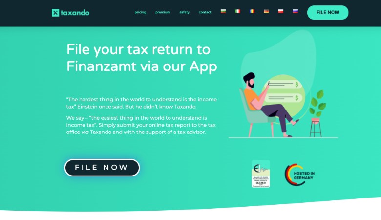 Taxando Homepage