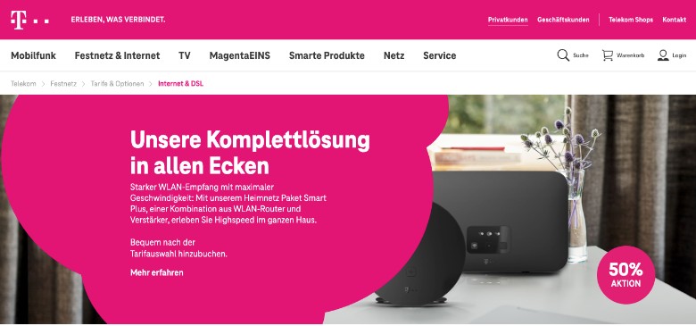 Telekom Internet Homepage