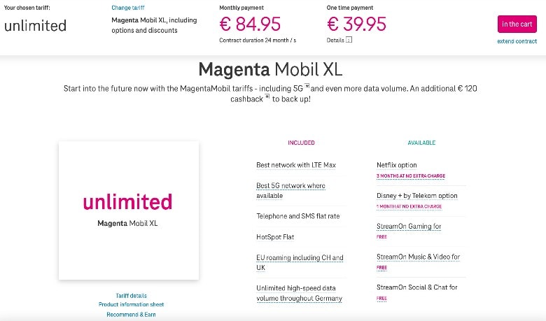 Telekom Unlimited Tarif