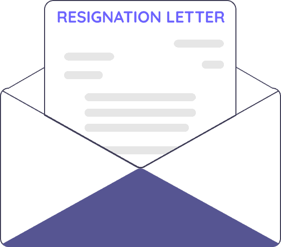 Illustration of resignation letter germany
