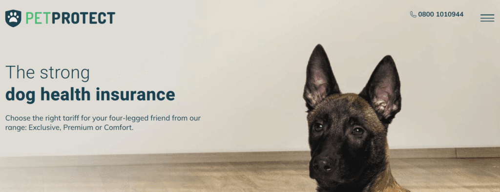 Pet Protect Pet Health Insurance Homepage
