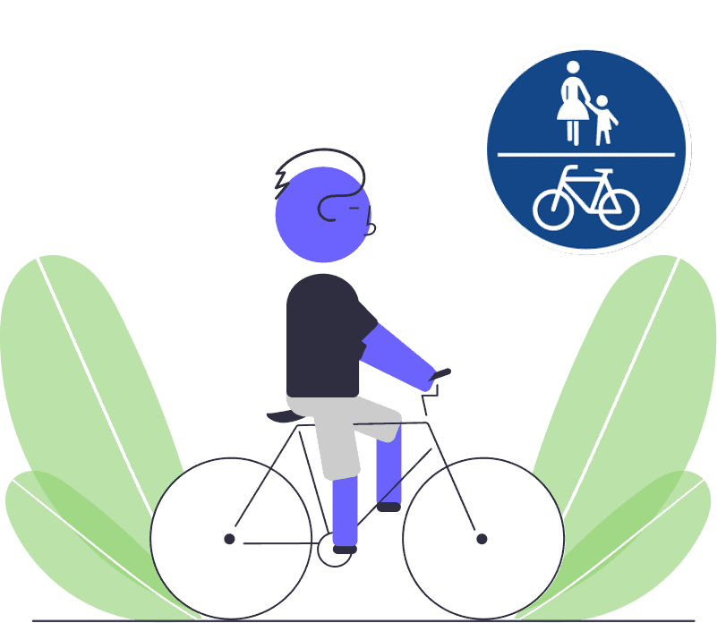 cycling rules in Germany illustration