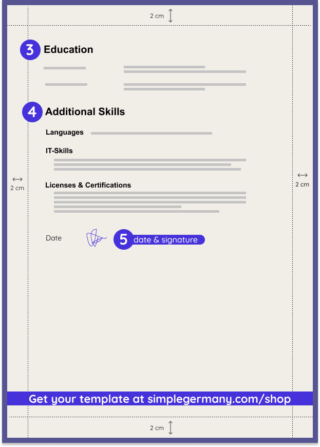 German CV Template in English [Ultimate English Guide]