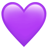 purple heart emoji