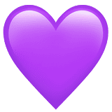 purple heart emoji