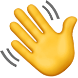 waving hand emoji