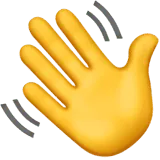 waving hand emoji