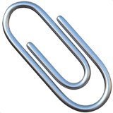 emoji of a paperclip