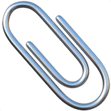 emoji of a paperclip