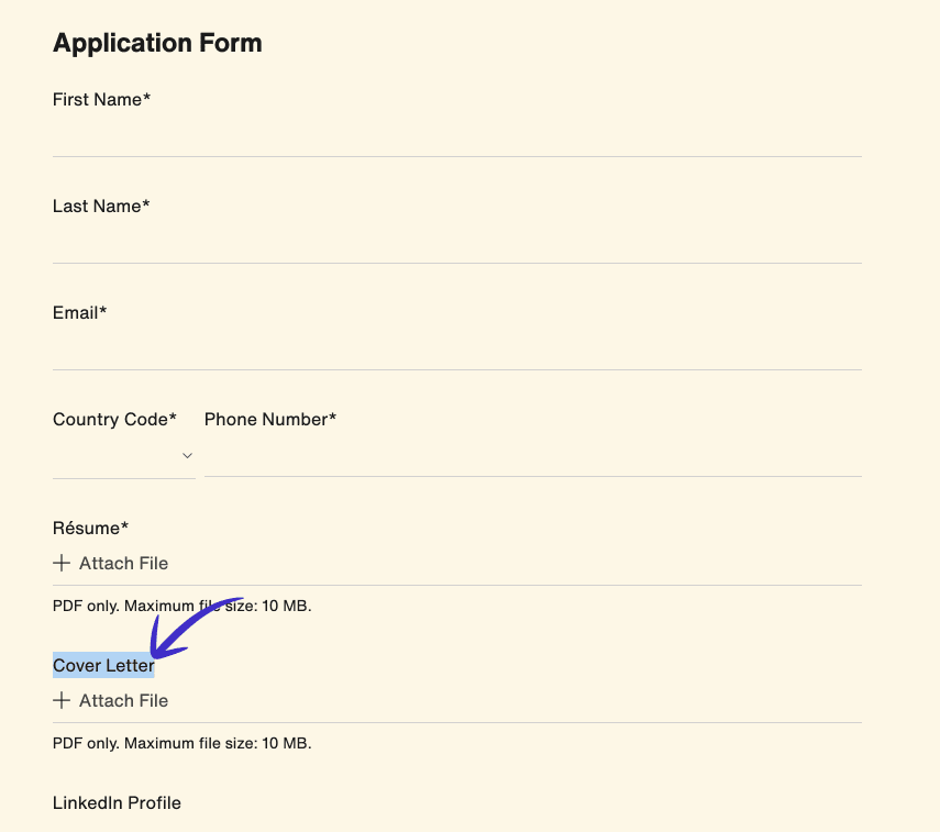 CLT Job application form 2