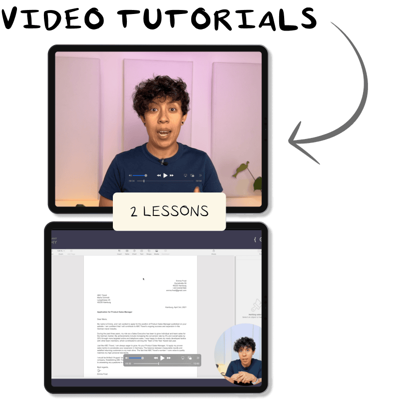 Glam shot video tutorials in ipad
