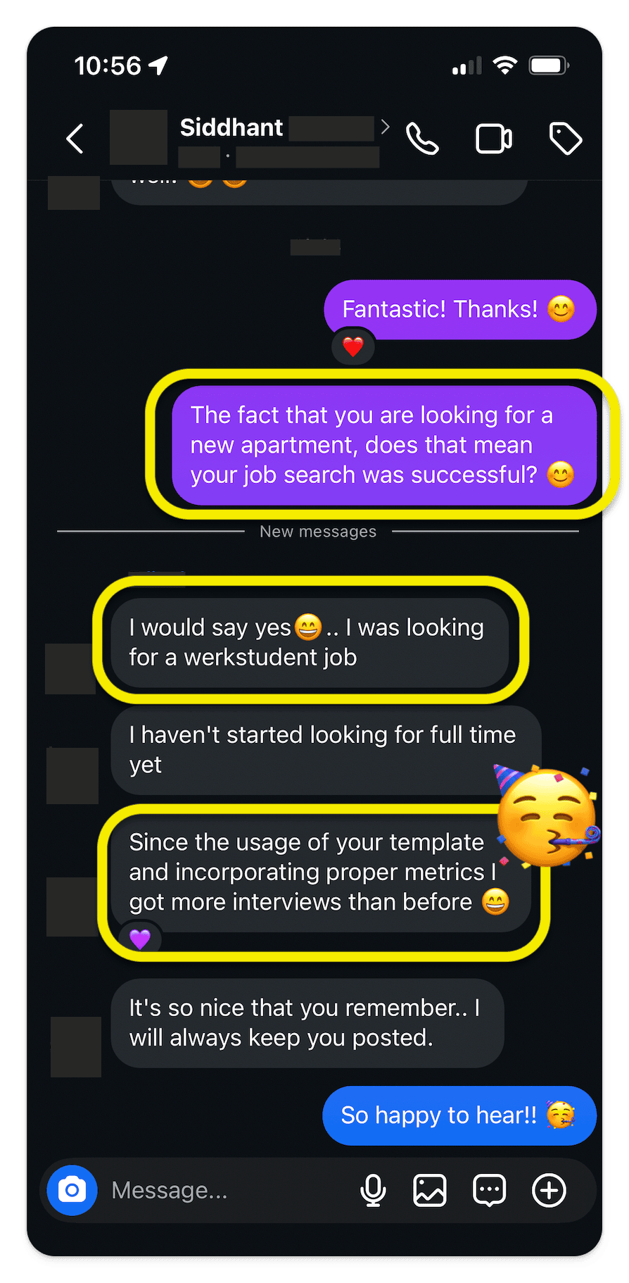 Testimonial Siddhant Insta 1